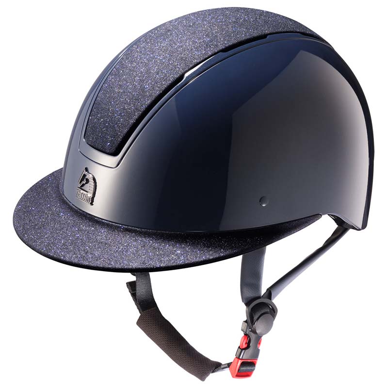 Tattini SELENE Riding Helmet w/Glitter shell - wide visor - 3305