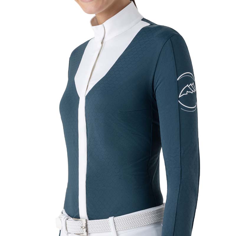 Equiline Competition Shirt bi-color mod. Estock - 9225