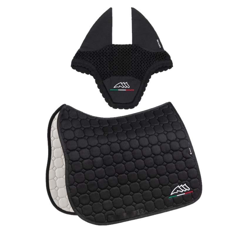 Equiline matching set saddle pad and fly veil model octagon - 3467