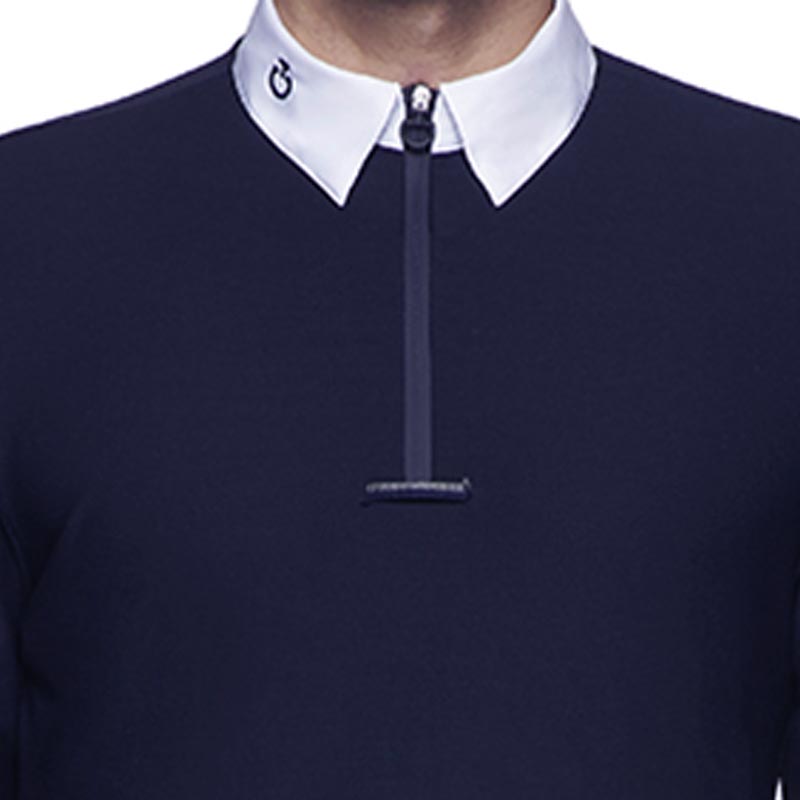 Men competition polo Cavalleria Toscana jersey knit - 9613
