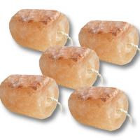 SET 5 PIECES art. 1054 ROLL NATURAL MINERAL SALT HIMALAYA 1.5 kg