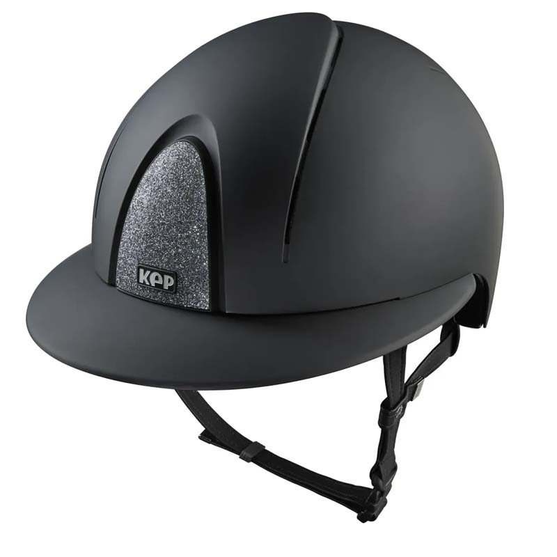 KEP Smart Nova Textile STAR Polo Helmet - wide visor, matte with sparkling fabric - 3237