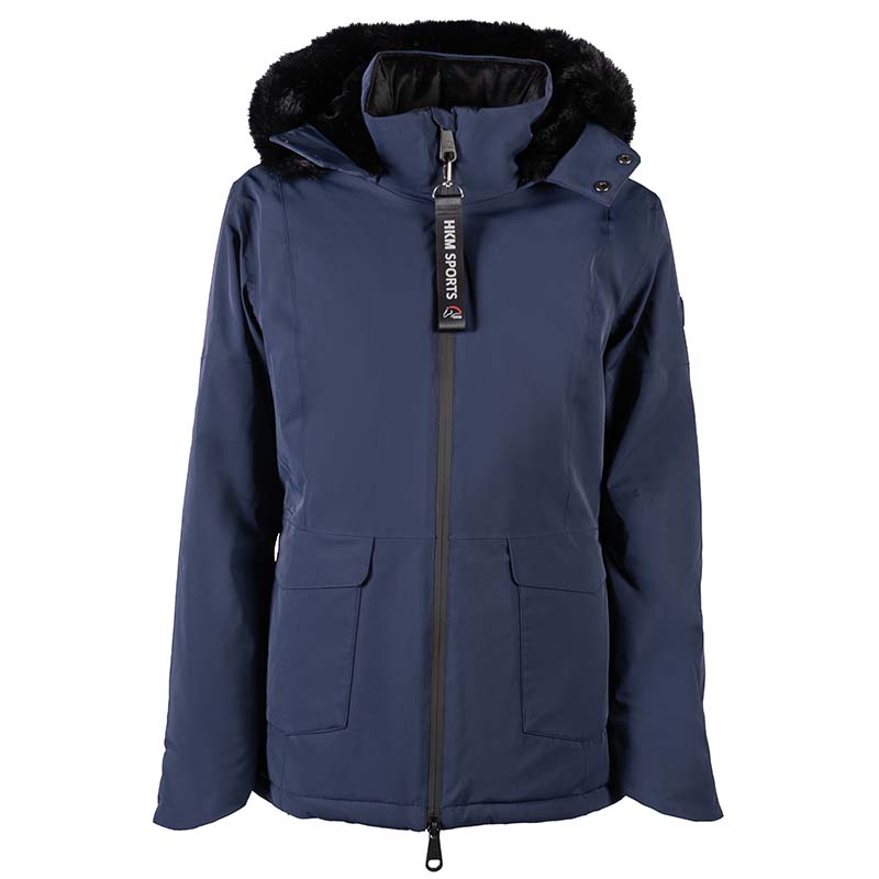 Women's long waterproof and windproof jacket hkm – minnesota model