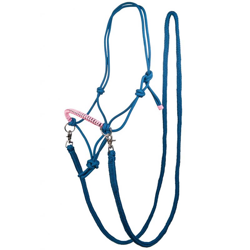HKM rope halter with reins model Strass - 0328