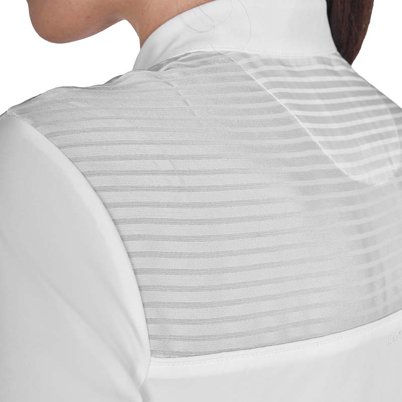 Competition Polo Shirt Equestro for Women silk-effect with rhinestones - 9067