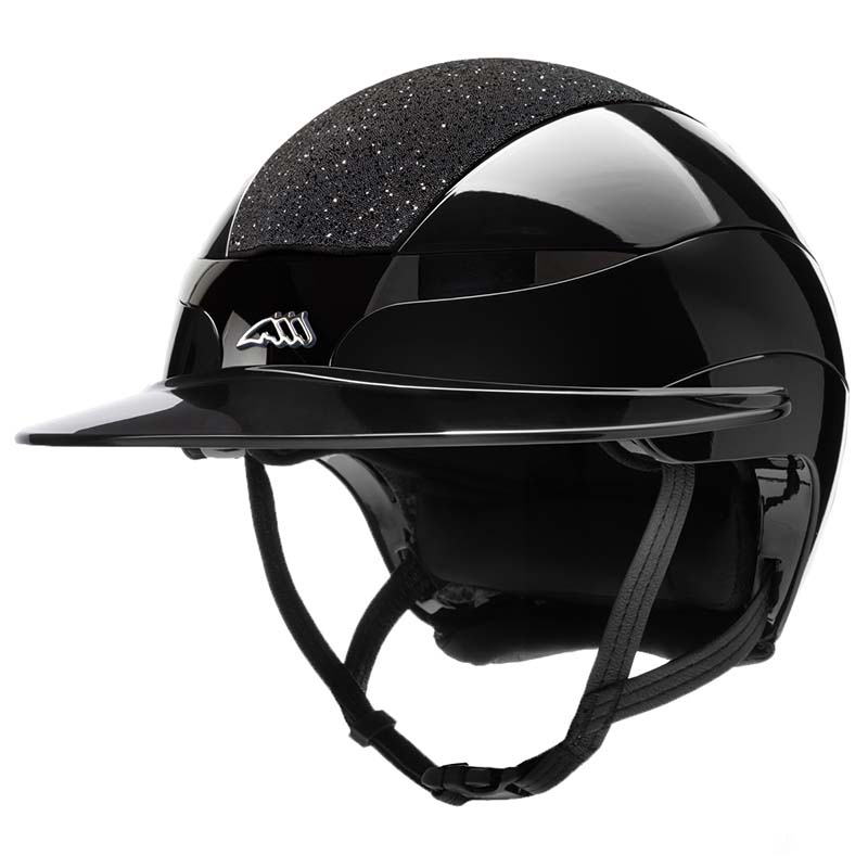Equiline XANTO Riding Helmet with Equiline Logo and Swarovski Top - Wide Visor - 3287