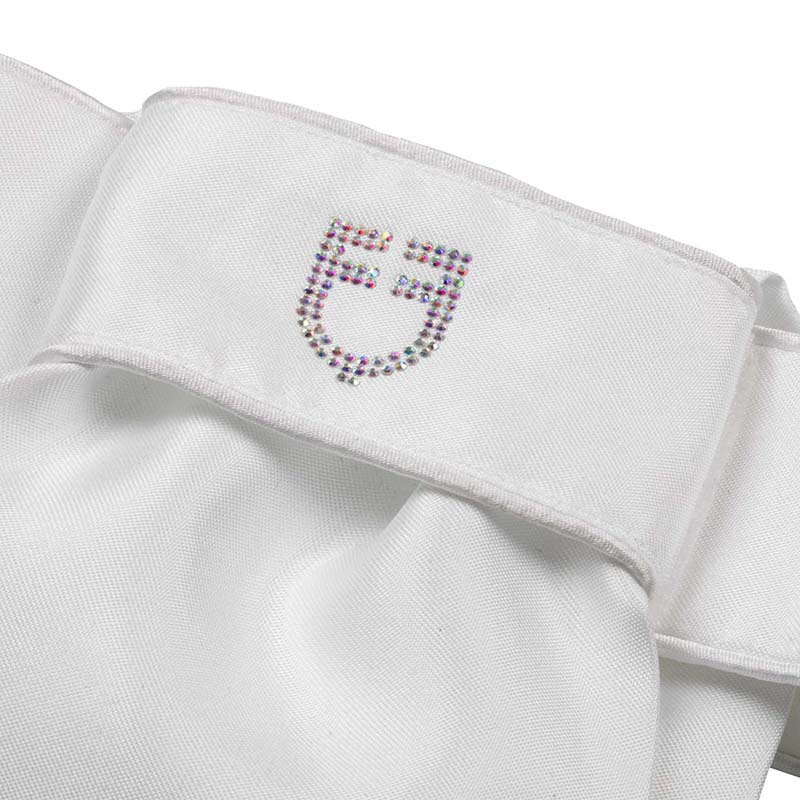 Equestro competition plastron with strass logo - 2017
