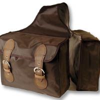 BACK DOUBLE POCKETS NYLON SADDLEBAG