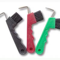 HOOF PICK WITH BRUSH AND HOOK