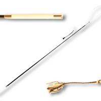 DRIVING WHIP WHITE / BLACK LENGTH 160 cm