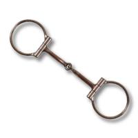 D RING SNAFFLE WITH COPPER INSERTS