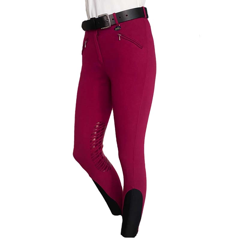 Cotton riding breeches with Knee grip woman - 3845