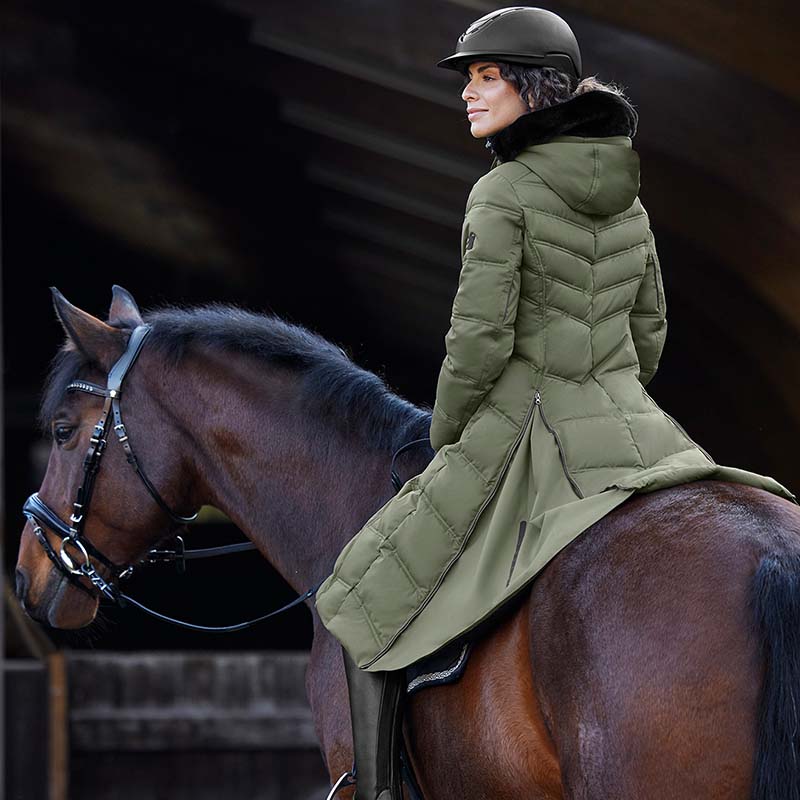 Horse riding Long padded Coat model Saphira - 26171