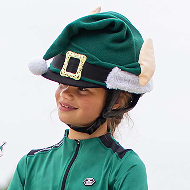Christmas elf-shaped helmet cover for riders - 9314