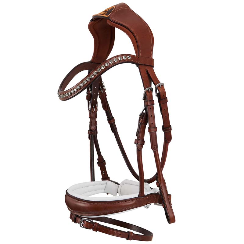 English Bridle Acavallo Poesia in genuine leather w/Crystals - 2338