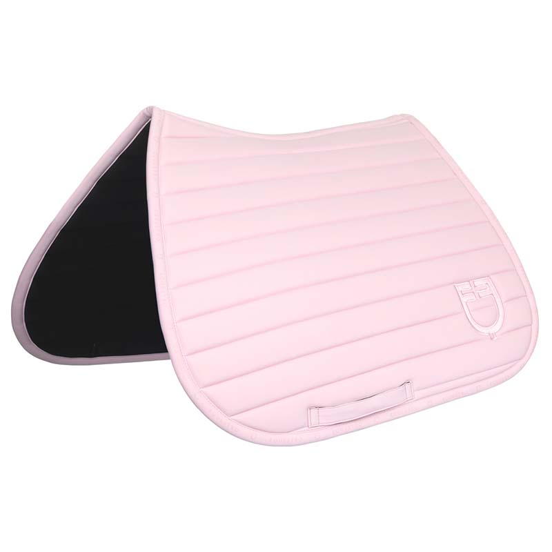 Equestro jumping saddle pad silica with horizontal quilting - 2975
