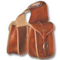 FRONT SADDLEBAG LAKOTA BASKET LEATHER