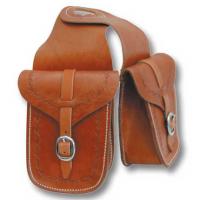 FRONT SADDLEBAG LAKOTA BORDER STAMP LEATHER