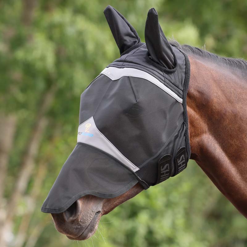 Horse fly mask ergonomic soft mesh - 0590