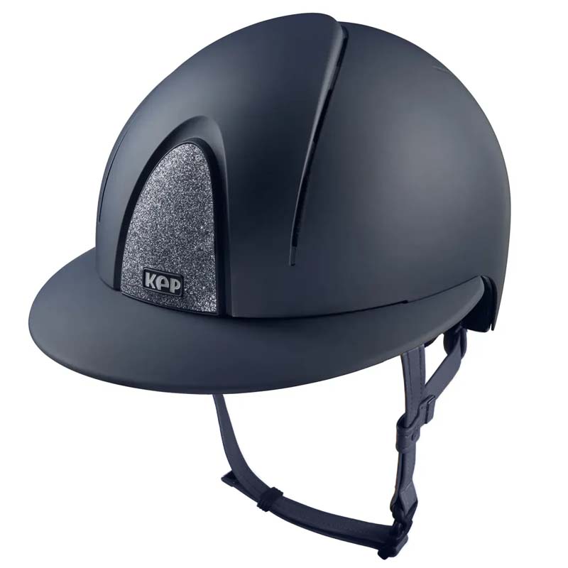 KEP Smart Nova Textile STAR Polo Helmet - wide visor, matte with sparkling fabric - 3237