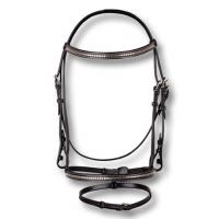 PARIANI ENGLISH BRIDLE WITH NICKEL PLATED CLINCHER