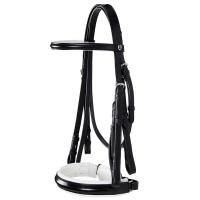 DRESSAGE PLUS BRIDLE EQUESTRO LEATHER ITALIAN