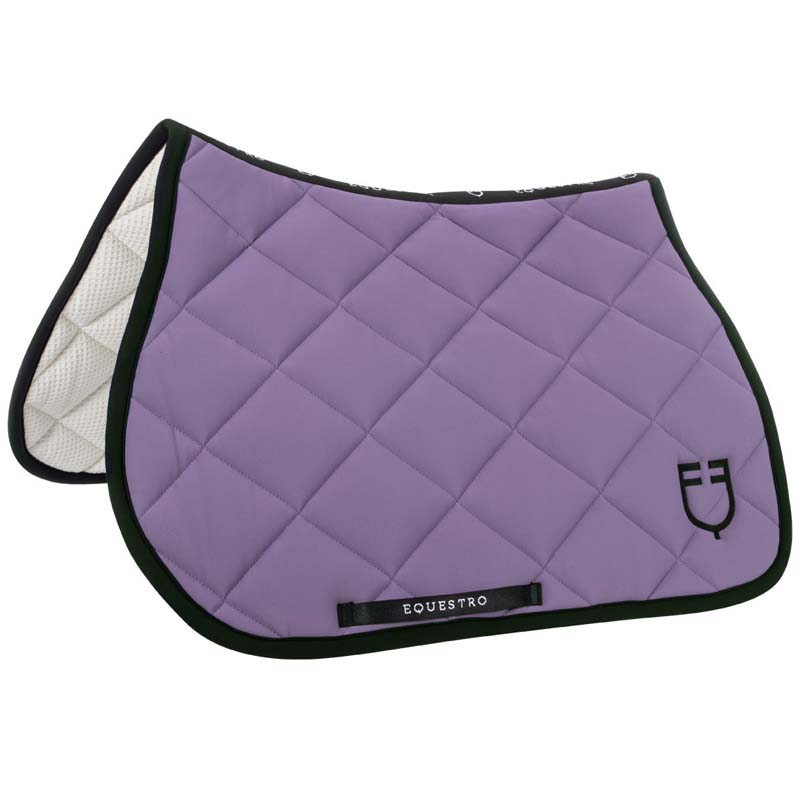 Jumping saddlecloth Equestro Black Line Edition with logo - 3609