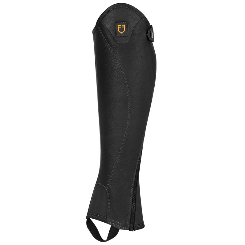 Leather unisex gaiters model magellano w/side zipper