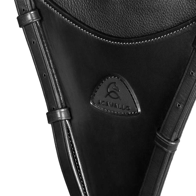 Martingale Fork Acavallo fan-shaped - genuine leather - 2635