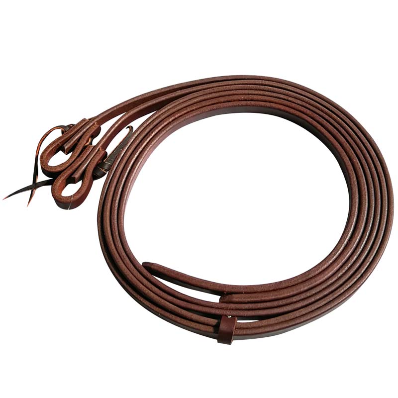 Balanced western reins in harness leather 1.6 cm 5/8'' professional's choice