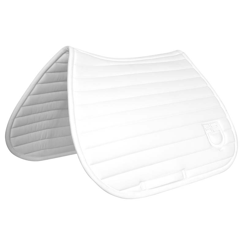Equestro jumping saddle pad silica with horizontal quilting - 2975