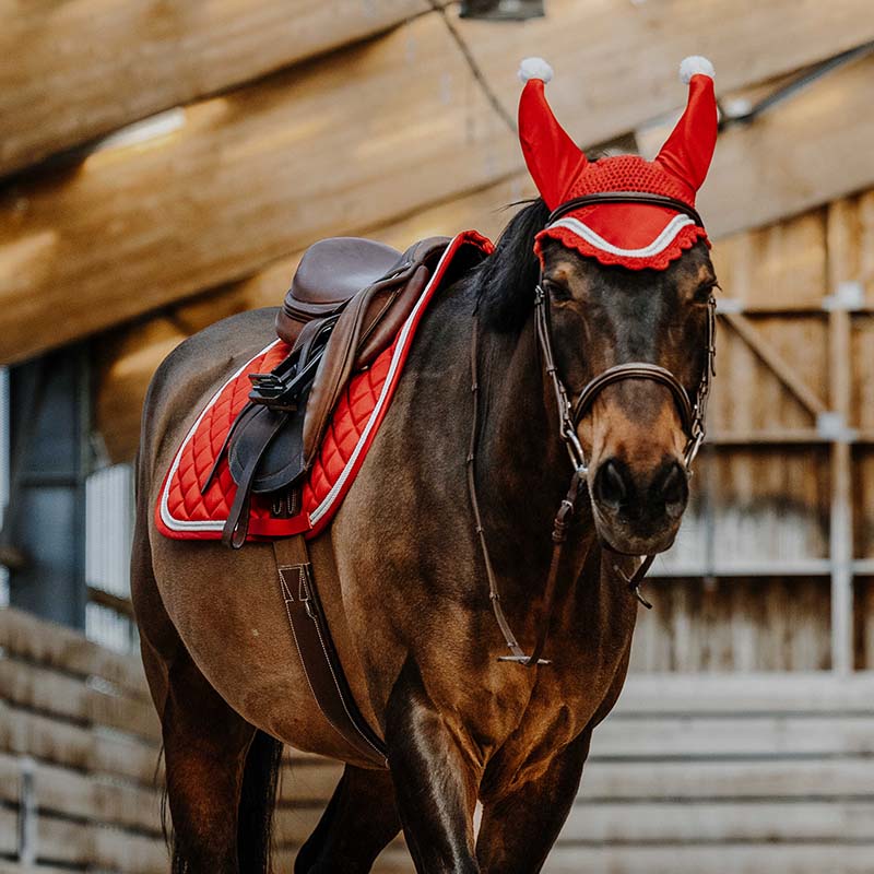 Equitheme Xmas English Saddle Pad - Christmas Edition for horses - 9328