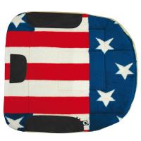 WESTERN BARREL SADDLE PAD U.S.A. FLAG PRINTED FABRIC