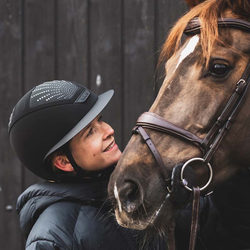 KASK Star Lady ANIMA Origin Riding Helmet - with Swarovski - 3323