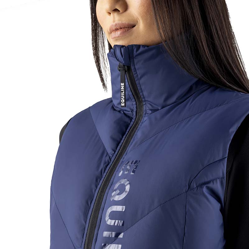 Equiline Women’s padded Winter Vest with High Collar - 9204