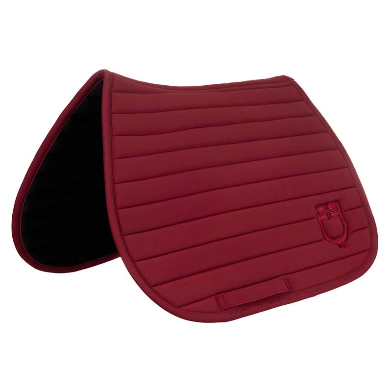 Equestro jumping saddle pad silica with horizontal quilting