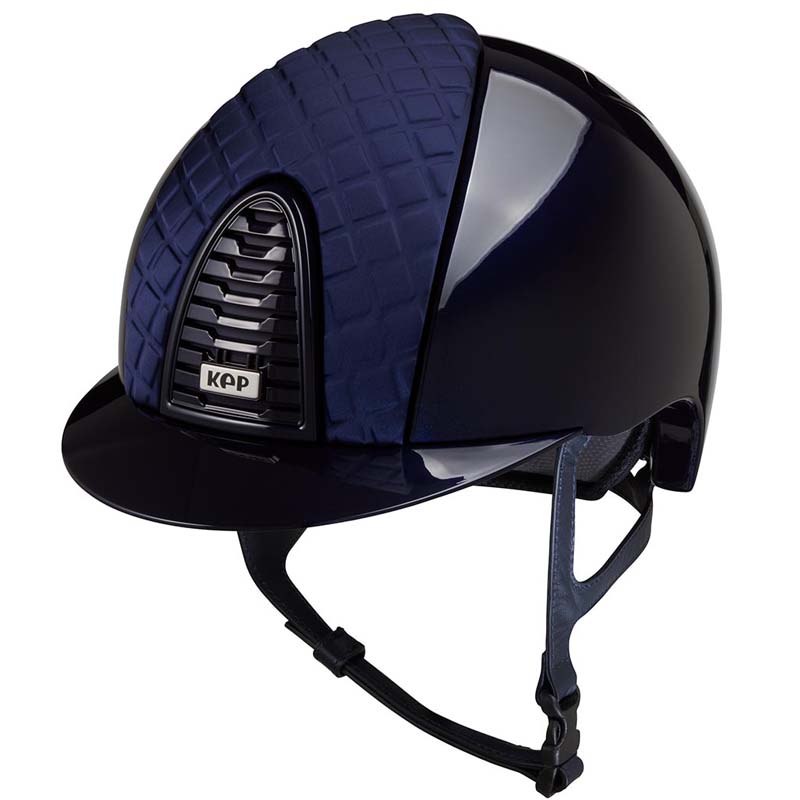 Kep italia cromo 2.0 polish riding helmet with satin - milano collection - 3431