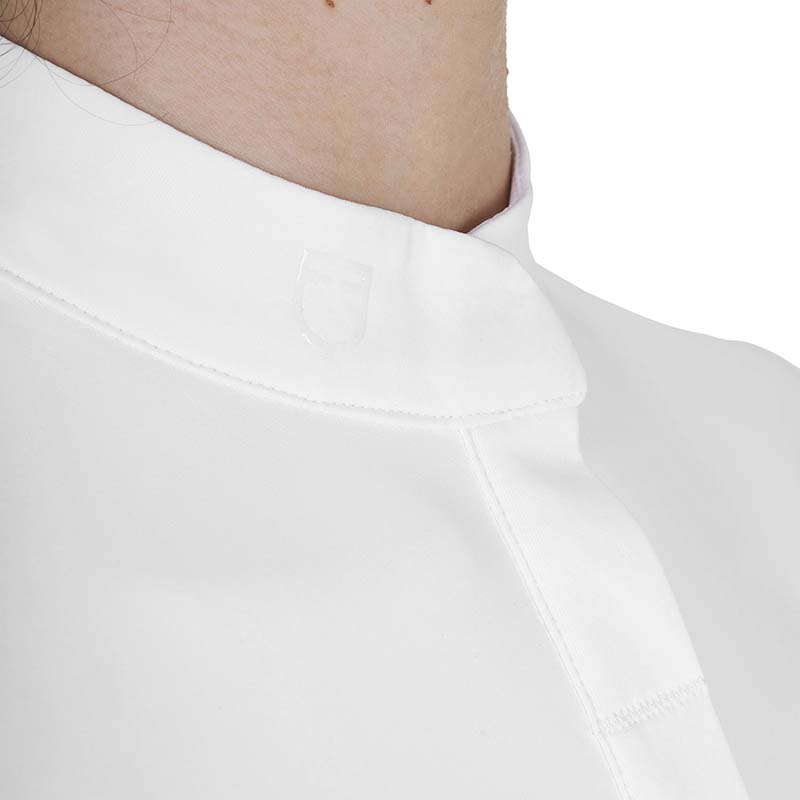 Equestro Lightweight Competition Polo for Girls - short sleeve, hidden buttons - 9745