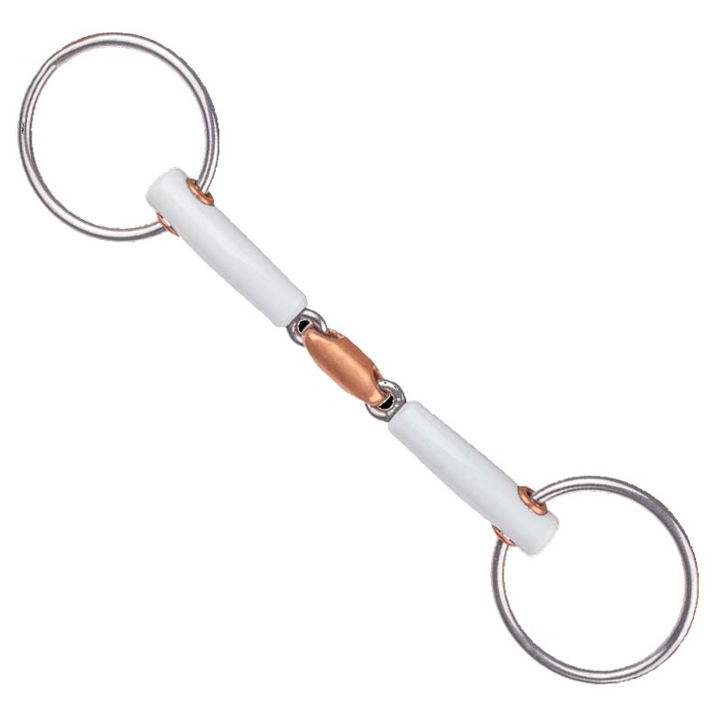 Beris loose ring snaffle with copper olive link - 2535