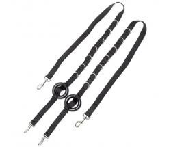 THIEDEMANN REINS NYLON WITH RINGS STAINLESS STEEL SNAP - 0896