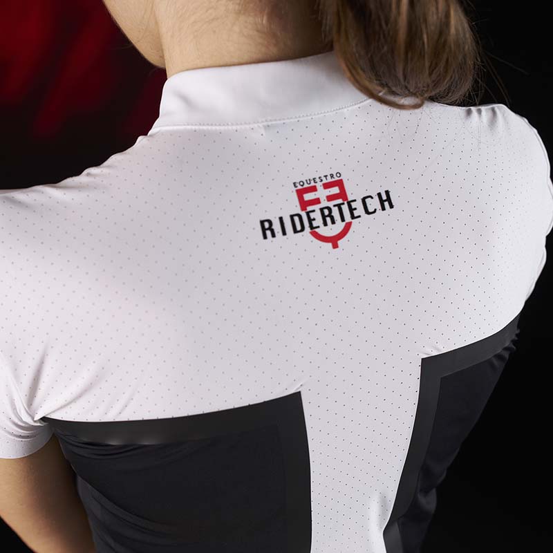 Equestro ridertechnology women competition polo in perforated fabric - 9931