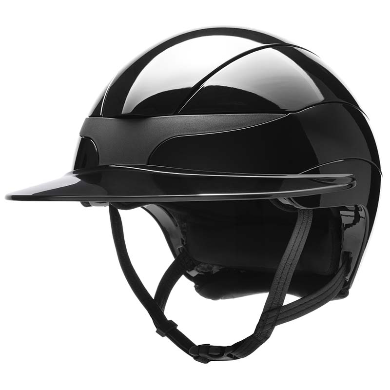 Equiline xanto riding helmet shiny with wide visor
