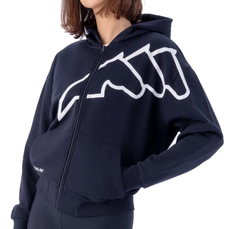 Cotton Hoodie Full Zip Equiline CORGIA for Women