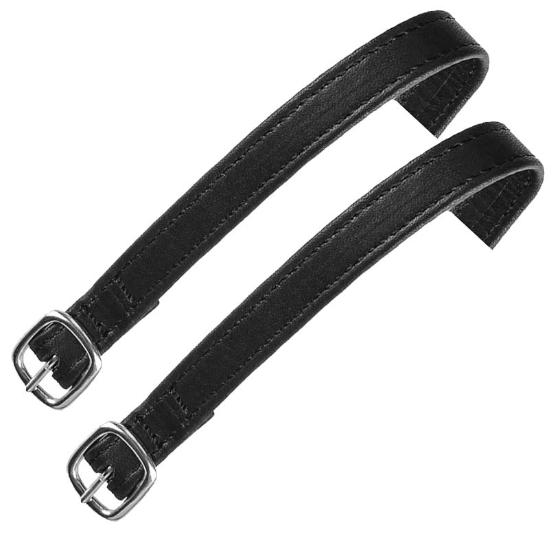 Equestro spur straps in doubled leather for english riding