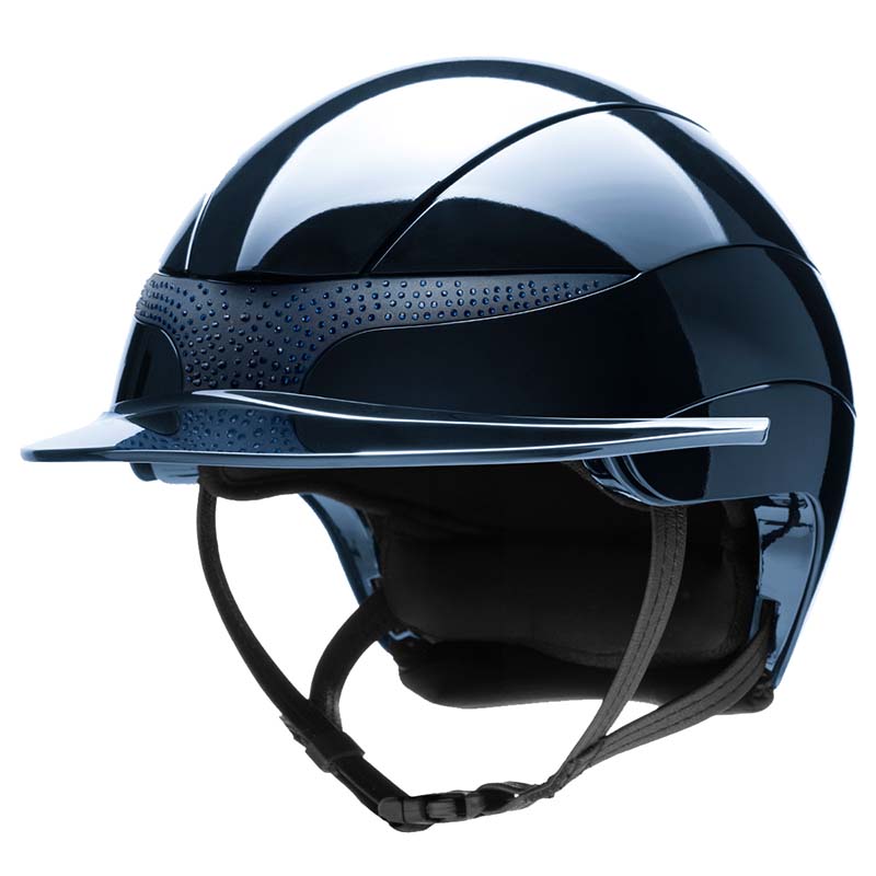Equiline xanto riding helmet with strass - standard visor