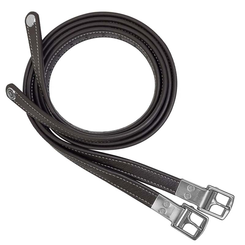 Anti-Stretch Stirrup Leathers Prestige ERGORIDE 3A117 in calf leather - 2407