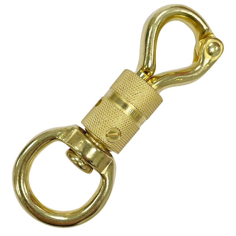 SECURITY SNAP SWIVEL BRASS LEAD - MySelleria