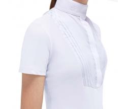GIRL COMPETITION POLO SHORT SLEEVES SHIRT w/PLISSÉ - 9670
