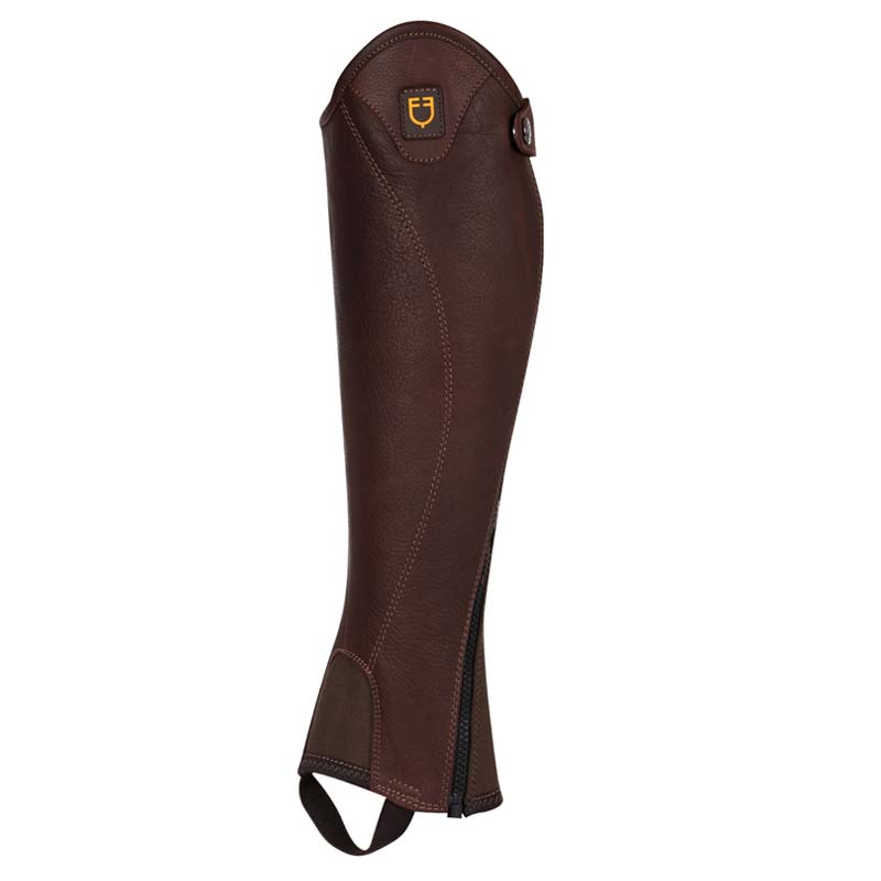 Equestro Unisex Leather Half Chaps MAGELLANO Short Model - 2297