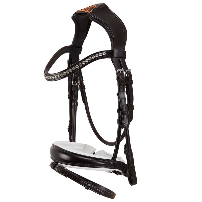 English Bridle Acavallo Poesia in genuine leather w/Crystals - 2338